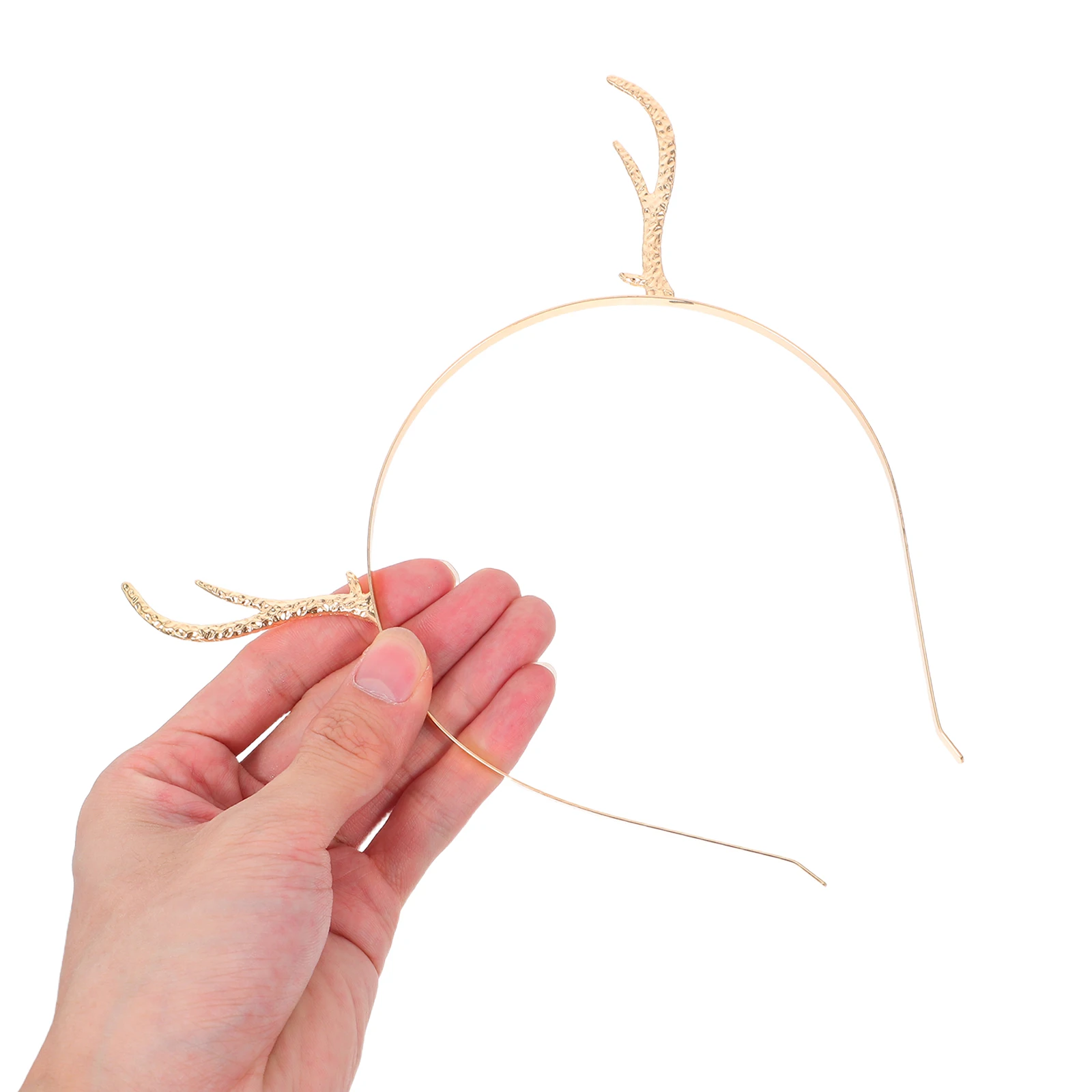 

1pc Antler Hairband For Girls Durable Festive Party Headband Costume Accessory Christmas Masquerade Mardi Gras Alloy Hair