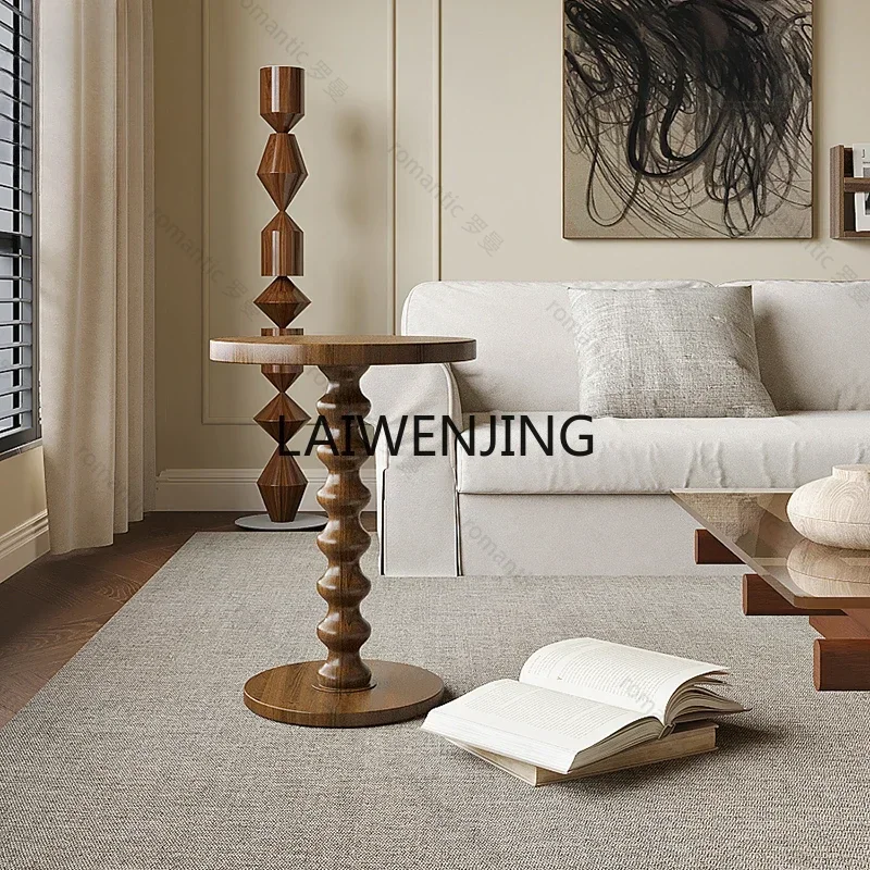 

SGF side sofa side cabinet creative living room solid wood bedside table