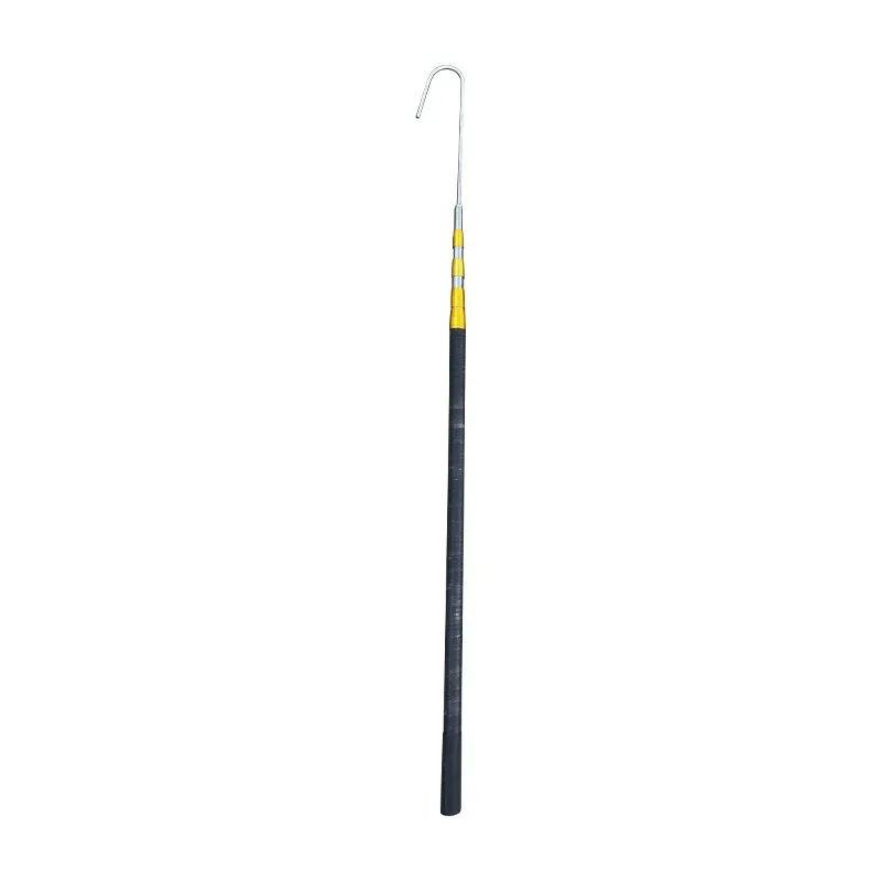 

Telescopic insulation super long fire hook carport towing battery car long hook all stainless steel special high strength