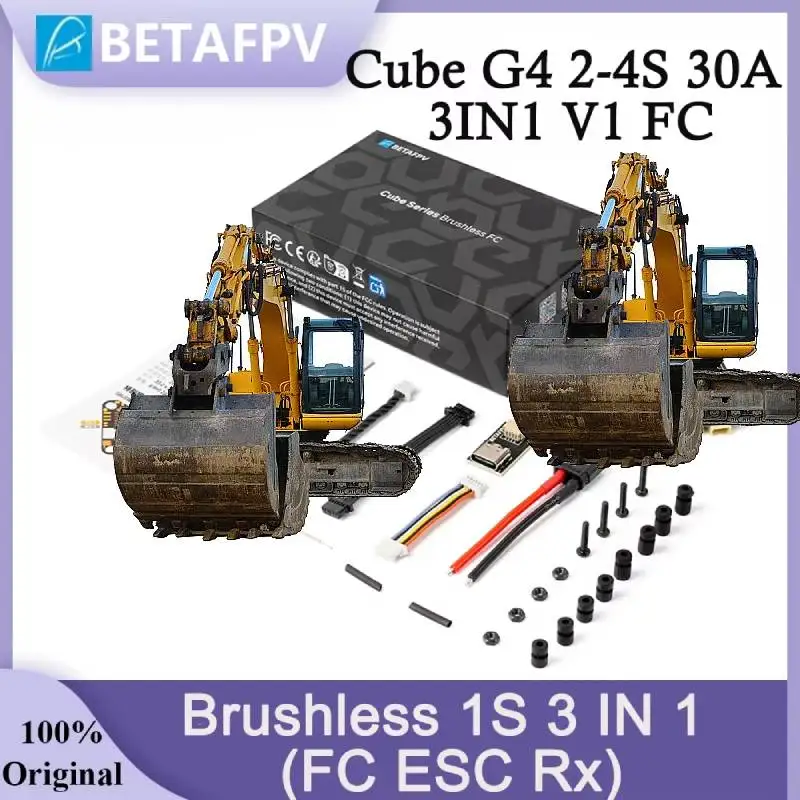 BETAFPV Cube G4 2-4S 30A 3IN1 V1 Contrôleur de vol 3 EN 1 (FC ESC Rx) AIO FC pour Pavo20 Pro II 4S Quadcopter Whoop sans balais