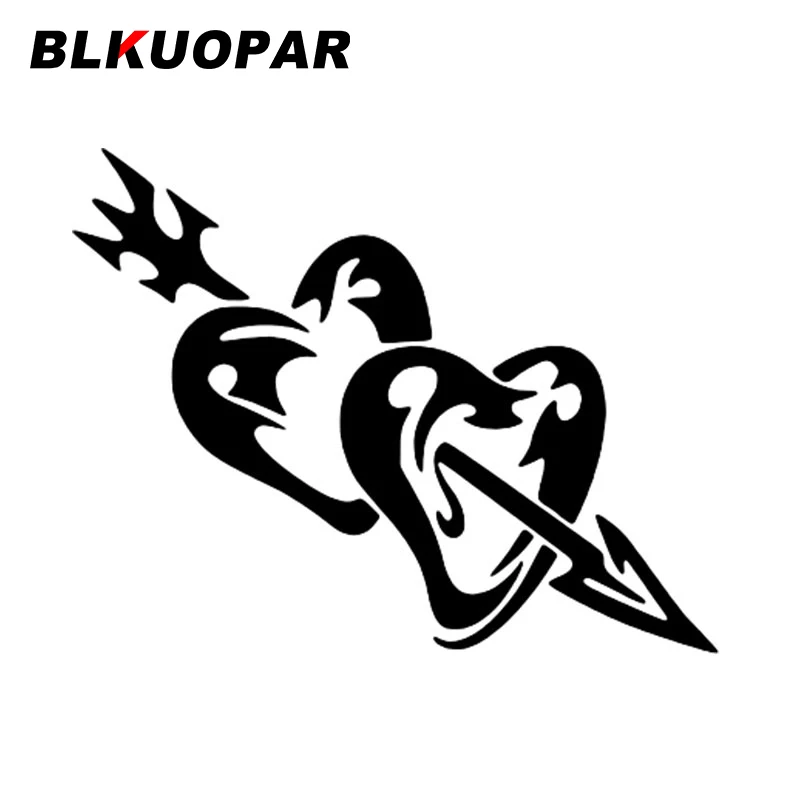 

BLKUOPAR Стрельба из лука и стрельба в форме сердца, автомобильные наклейки, солнцезащитный крем, креативная наклейка, индивидуальный кондиционер, виниловая автомобильная пленка