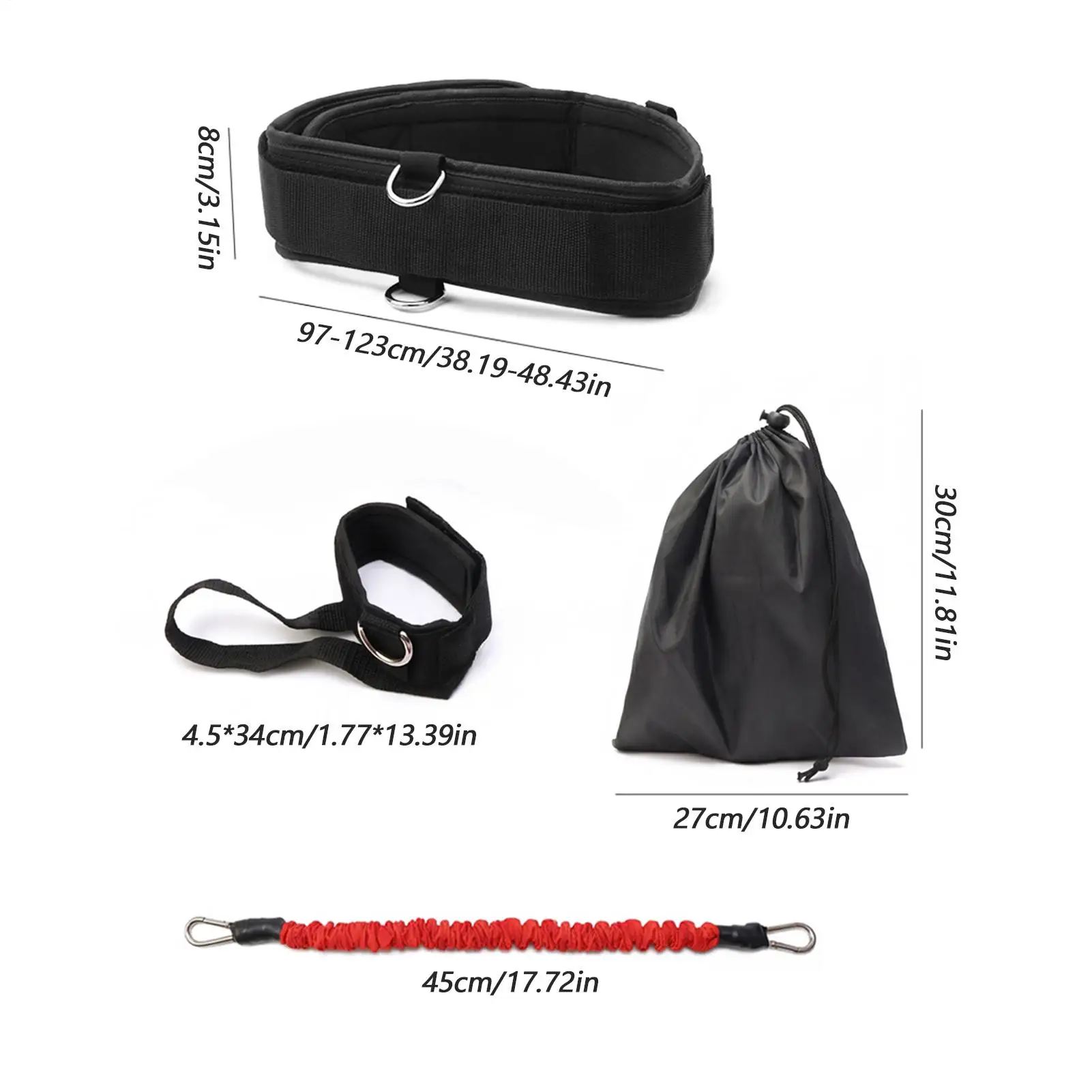 Golf Swing Training Aid With Adjustable Belt Ankle Strap Handbag Beginner Golf Swing Aid For Driving Range Backyard Garage - view 6