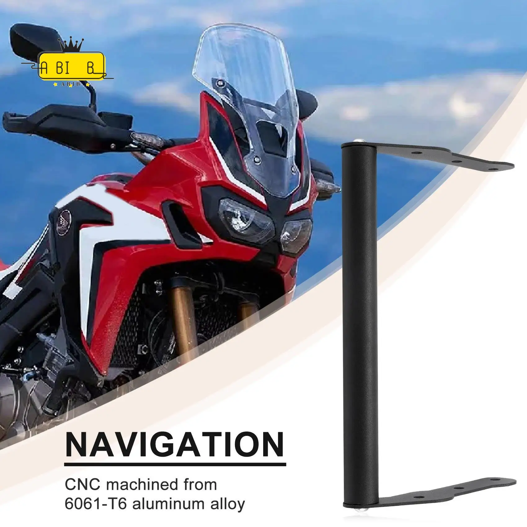 ABIB -Motorcycle Windshield GPS Navigation Mobile Phone Bracket For Honda CB500X 2016 2017 2018 2019