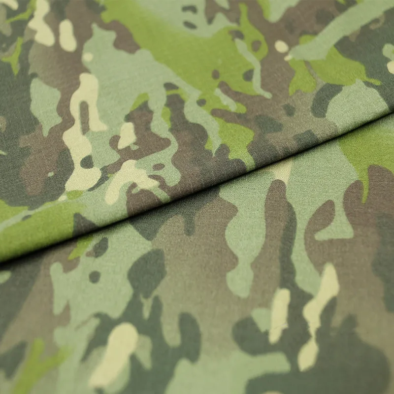 1.5M Width Green Jungle CP Camouflage Fabric Tropic Multi Camouflage Pattern Polyester Cotton Cloth TC 1000D Optional