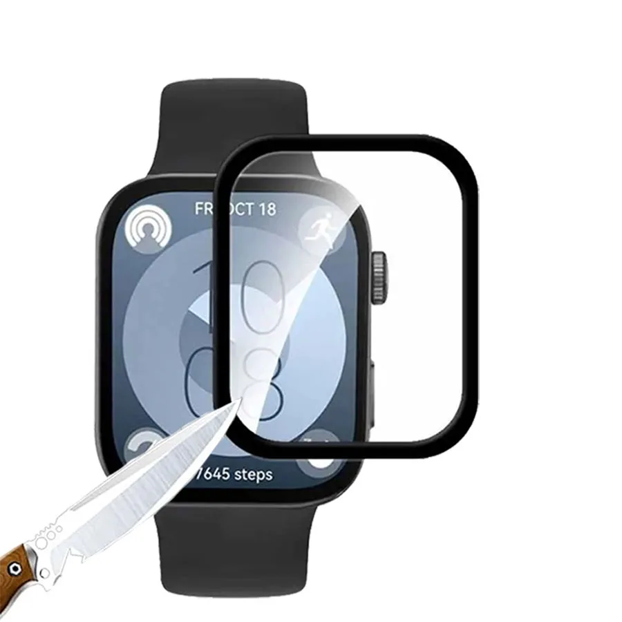화웨이 워치용 보호대 필름, 핏 3 스크린 보호대, 3D 커브드, 화웨이 워치 핏 3 스마트워치 필름 액세서리
