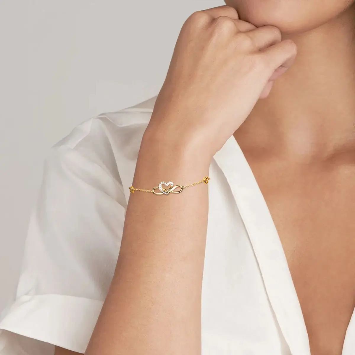 APIR Romantic Heart Moissanite Bracelet 925 Sterling Silver 18k Rose Gold Plated Jewelry Anniversary Valentine's Day Ladies Gift