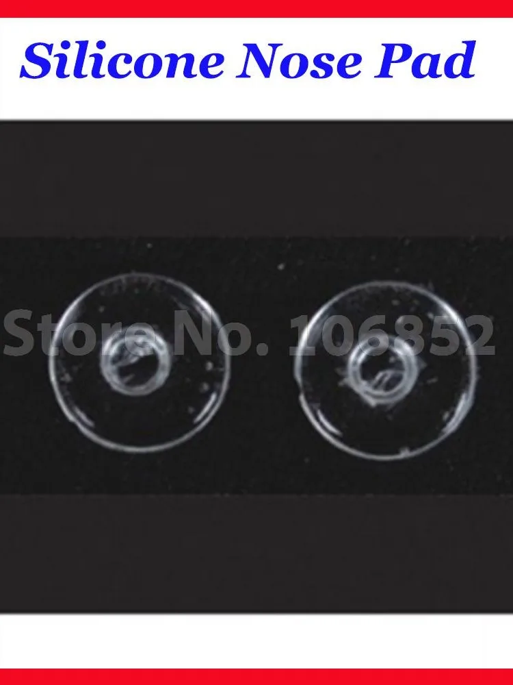 Retail 20pieces=10pairs Round type push-in Silicone nose pads size 9mm
