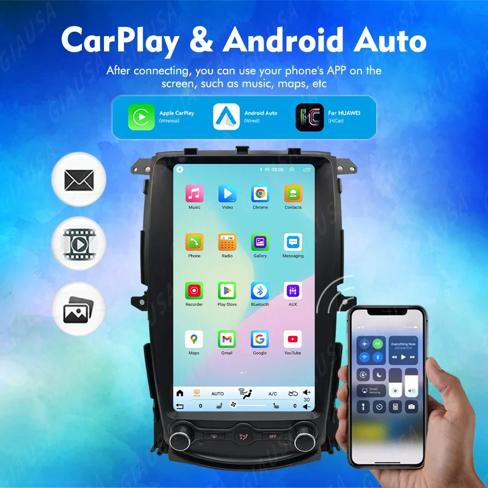 R 13.8 بوصة أندرويد 13 راديو السيارة مشغل وسائط متعددة لنيسان 370Z 2008 -2019 شاشة تعمل باللمس الوسائط المتعددة DSP CarPlayer 4G رئيس وحدة #6