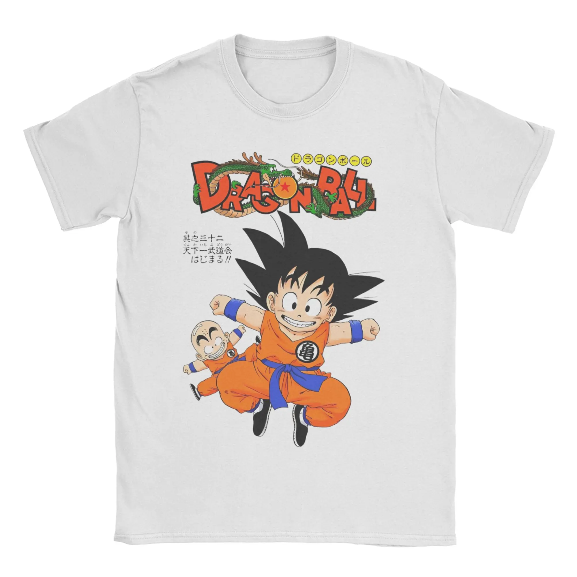 Camiseta Dragon Ball Z Goku DBZ para Homens e Mulheres, Camisetas de Algodão Puro, Gola Redonda, Manga Curta, Tamanhos Grandes
