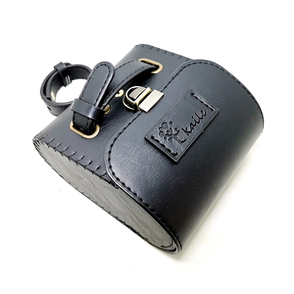 Q1071 Bicycle Bags Vintage Tail Bag Leather Mountain Road Death Coaster Bag Bike Brown Black