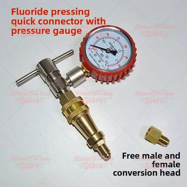 rotary refrigerant charging valve, quick connector