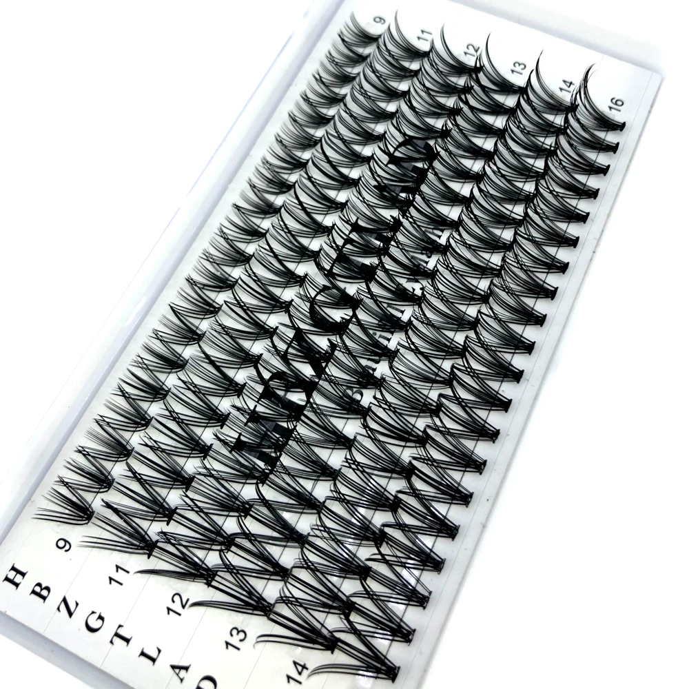 6 Rows 120 Clusters/box Cluster eyelashes thick 10/20D Individual eyelash extension lash bunches professional fake lashes makeup