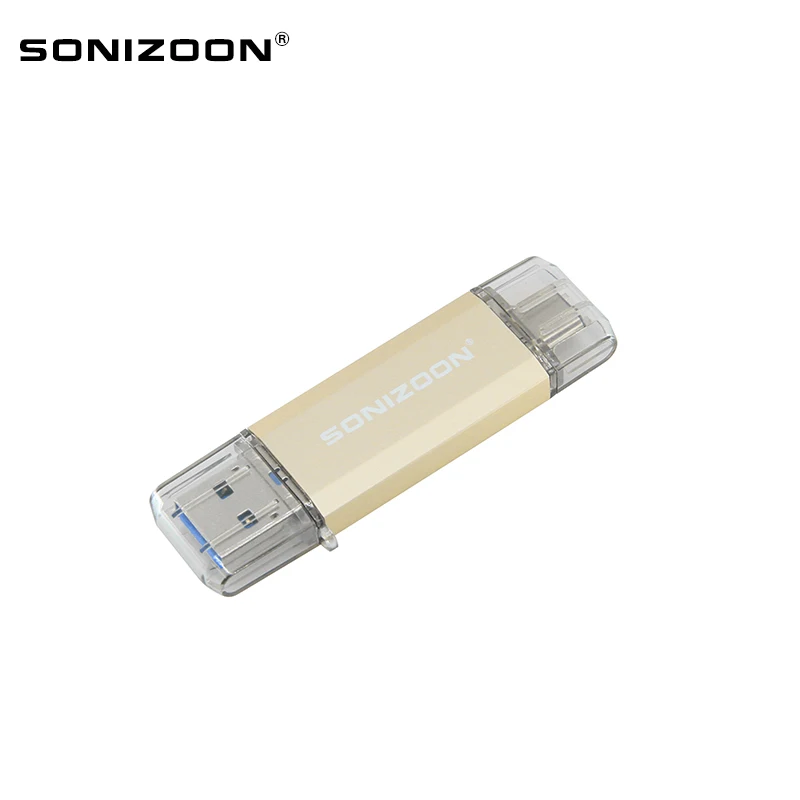 SONIZOON  OTG USB Flash Drive Type C Pen Drive 256GB 128GB 64GB 32GB  USB Stick 3.0 Pendrive for Type-C Device