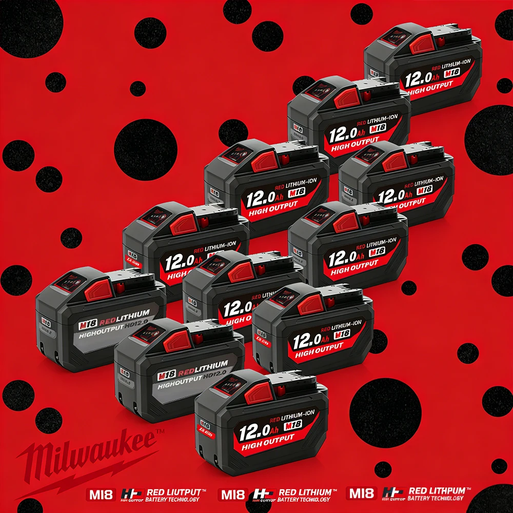 Оригинальный аккумулятор Milwaukee M18, 12,0 Ач, предназначенный для демонтажных работ, 21700 ячеек, Fuels 48-11-1815 2604-22 Все аккумуляторные инструменты M18
