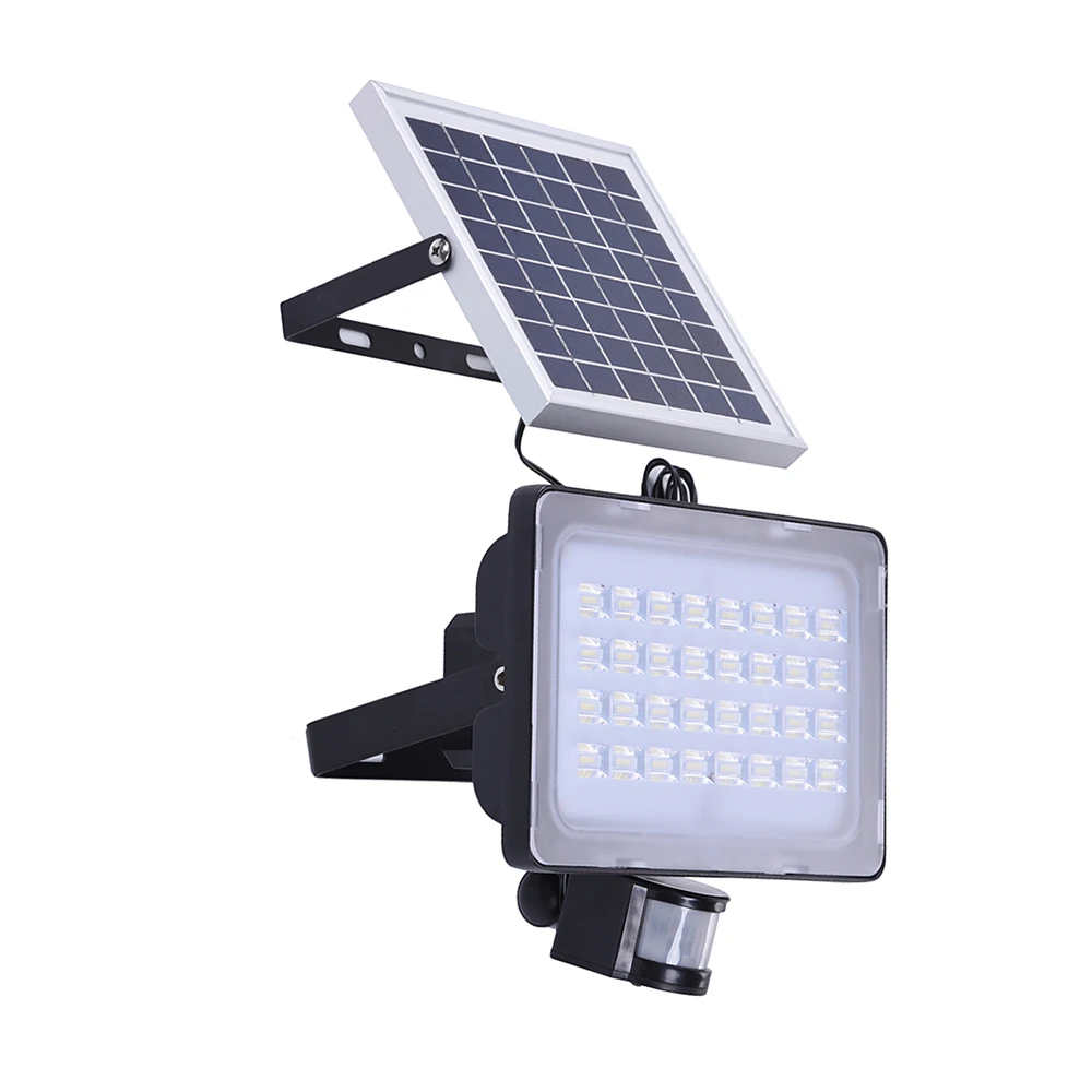 Solar Lamp 10W 20W 12V LED Flood Light PIR Motion Sensor Sense Spotlight Outdoor Garden Wall IP65 Waterproof FloodLight