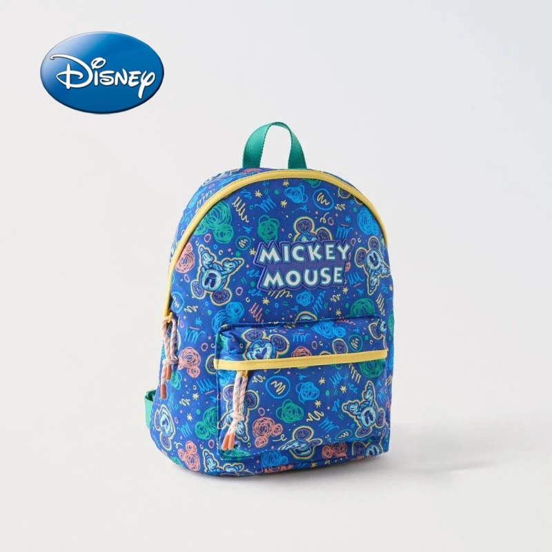 Disney Cartoon Mickey Mouse Printed Children\'s Backpack, Cute, Fashionable and High Quality School Bag for Boys and Girls