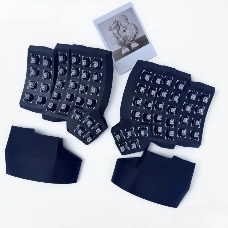 Dactyl Manuform Split-Tastatur-Kit 4x6 Custom Hot Swap Wired Single-Mode Split Mechanical Keyboard Vial Type C Keyboard Kit Game