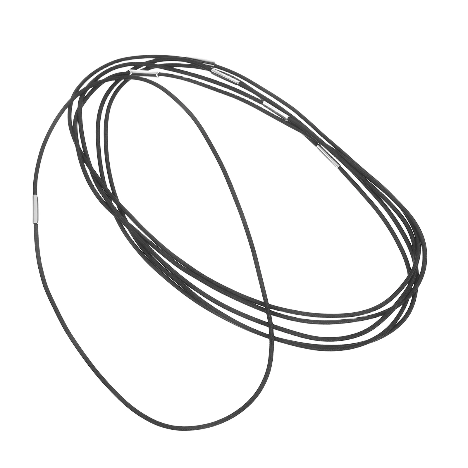 

6Pcs Notebook Elastic Bands Black Thick Strong Stretchy Connecting Ropes Spare Rubber Cord for Journal Planner