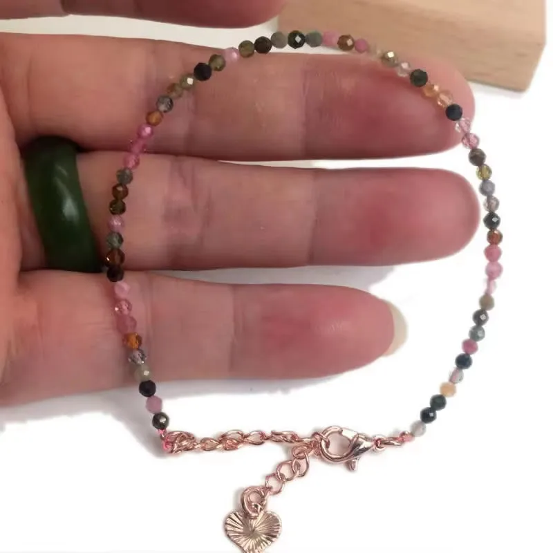 Natural Stone Beads Necklace & Bangle Bracelet Set, Luxury