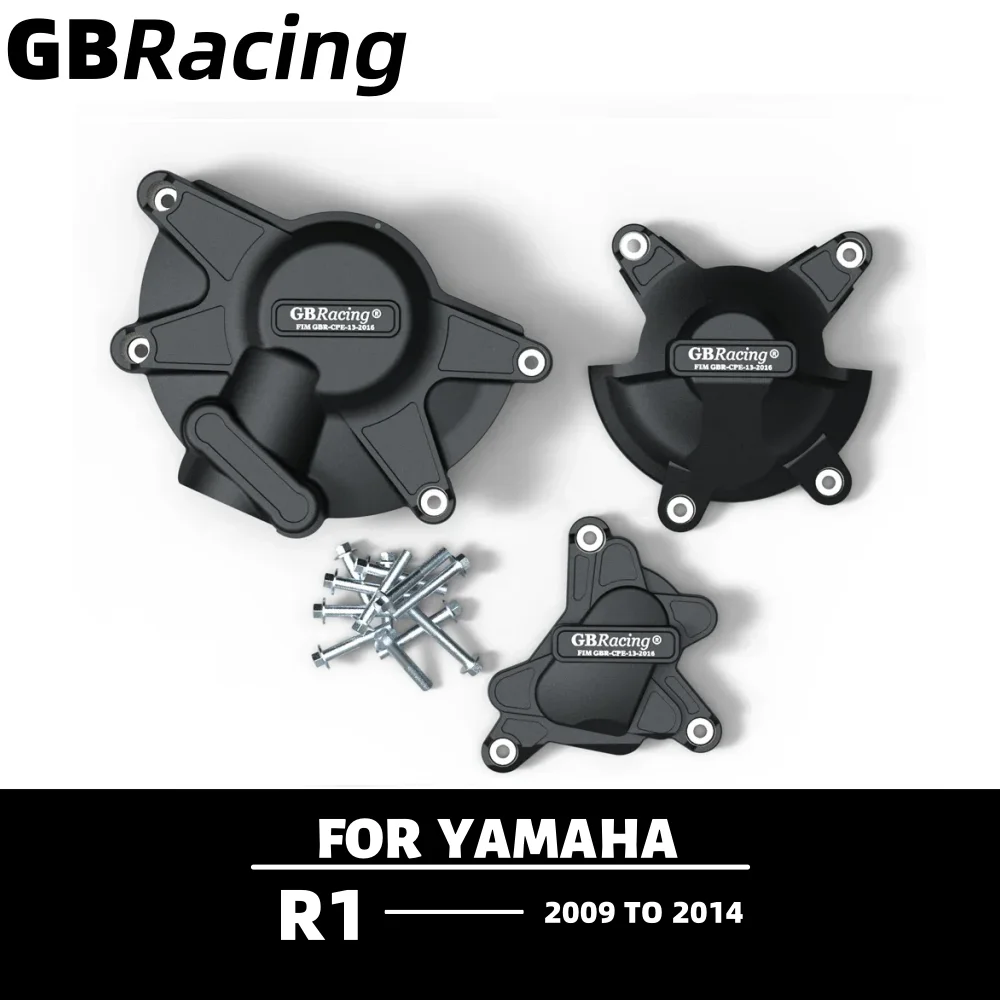 

GBRacing YZF R1 2009-2014 For YAMAHA Motorcycle Parts, Body and Frame, Clutch Water Pump Transmission Engine Protective Cover