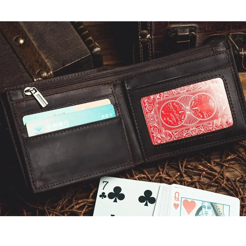 

L Deck Switch Wallet by Long Long Magic Tricks L Wallet Card Switch Load Effect Magia Purse Close-up Illusions Gimmicks Props