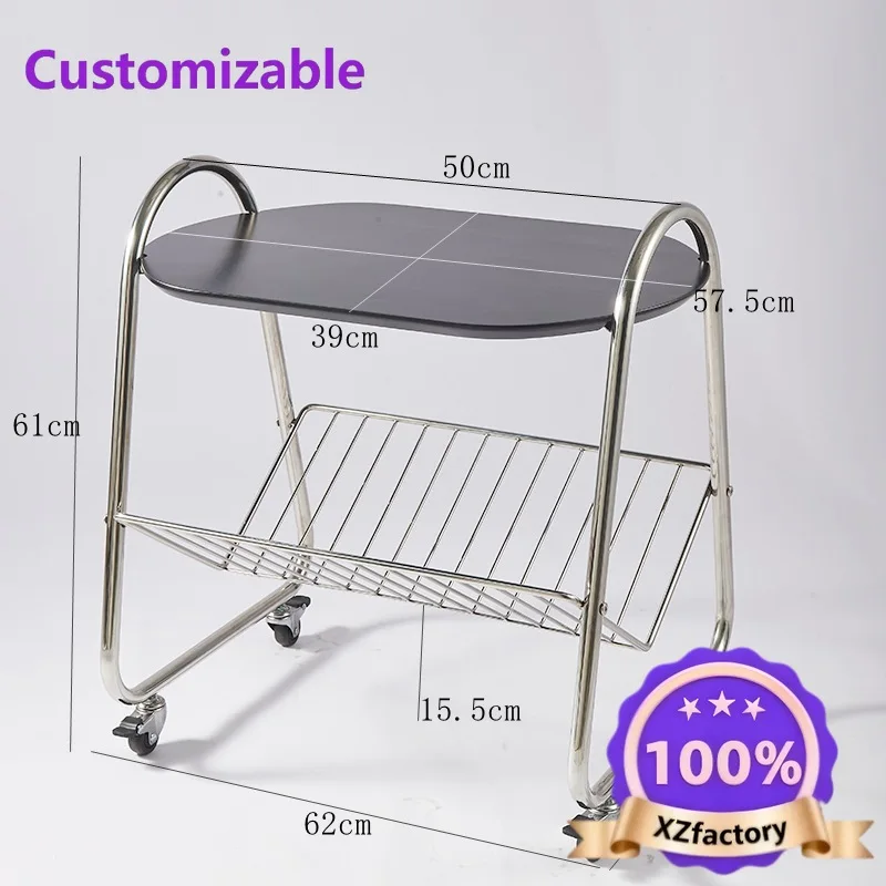 Factory Direct 2026 Top Ratedsofá, borde de madera maciza, extraíble, carrito, estante, snacks, lujo ligero