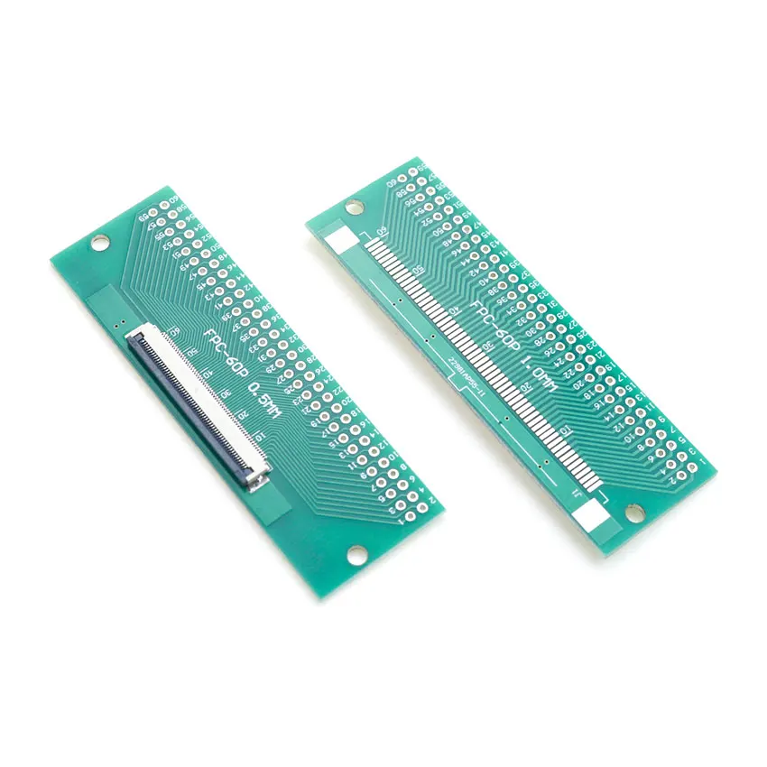4P/6P/8P/10P/12P/14P/15P/16P/18P/20P/22P/24P/26P/30P/34P/80P FPC/FFC Flexible Cable Adapter Board 0.5mm SMT To 2.54mm Connector