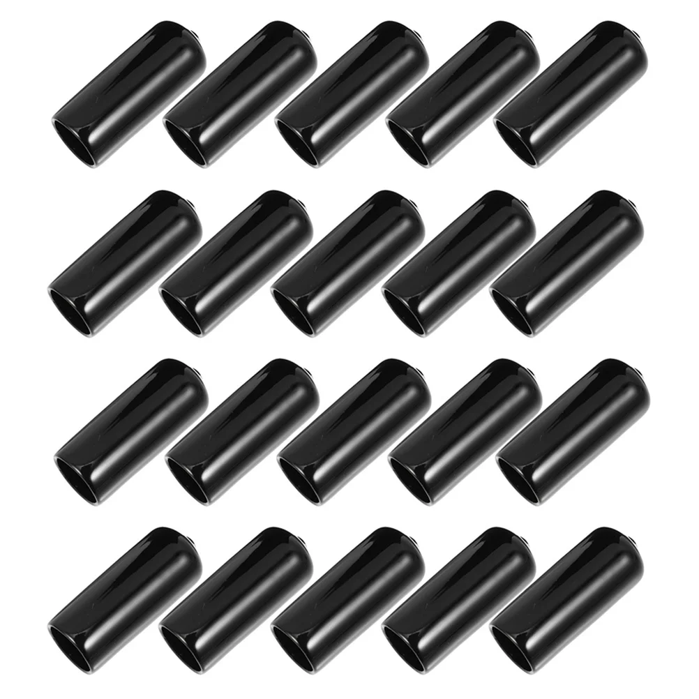 20 قطعة تجمع جديلة تلميح حماة المضادة للانزلاق المطاط يغطي ل البلياردو العظة لوازم جديلة نصائح تجمع يغطي