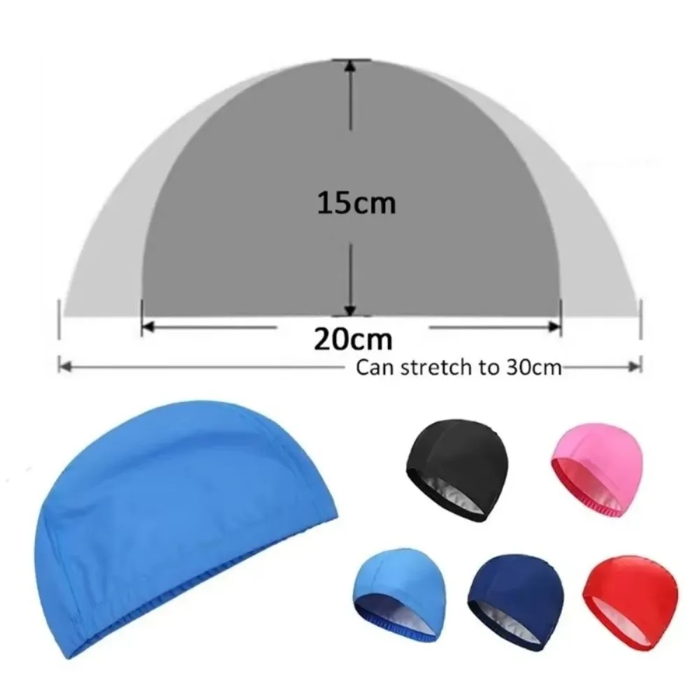 Gorro de natación impermeable elástico talla única para piscina - imagen 3