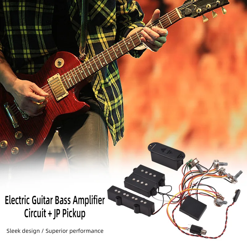 Electric Guitar Bass Pickup Amplifier Sound Enhancement High Quality Accessory for Studio Recording Band Performance