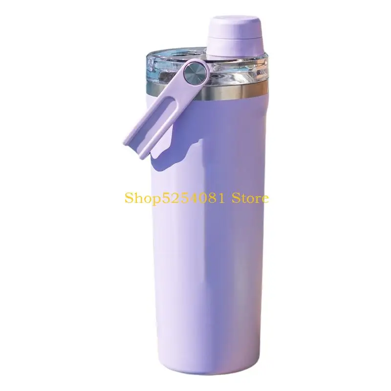 AXYC Large Capacity 800Ml Thermal Water Bottle With Magnetic Sipper Lid Ideal For Workouts Hiking And Travel