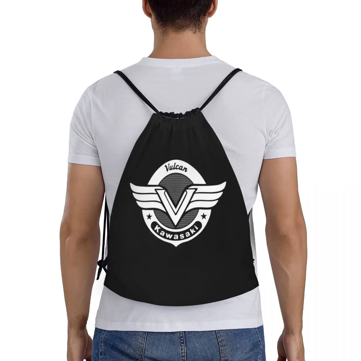 

Vulcan Motorcycle Modren Backpacks Multi-function Portable Drawstring Bags Storage Bag Book Bags For Man Woman School