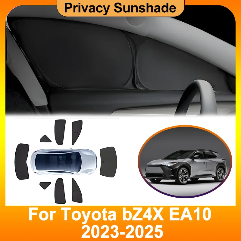 

Аксессуары для Toyota bZ4X 2025 2024, 2023, автомобильные солнцезащитные козырьки для конфиденциальности, шторы, анти-УФ-козырьки на лобовое стекло, теплоизоляционные аксессуары