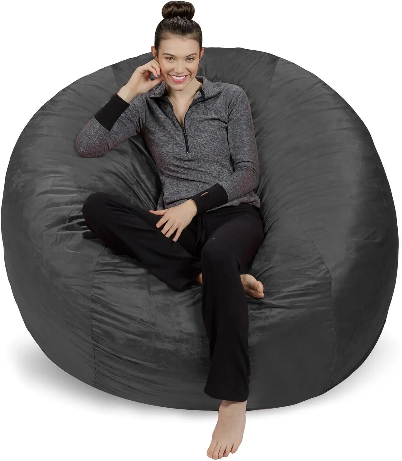 Sofa Sack Bean Bag Chair - Plush, Ultra Soft - Memory Foam Bean Bag Chair With Microsuede Cover - Stuffed Foam Filled Furniture