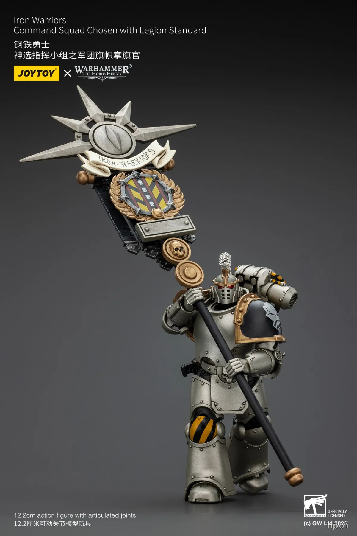 【JOYTOY】1/18 شخصية الحركة Warhammer 40K Iron Warriors Command Squad المختارة مع معيار Legion #4
