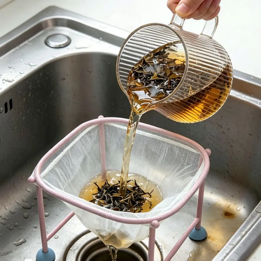 Sink Waste Strainer Rack Disposable Net Filter Kitchen Drain Garbage Collector Food Scraps Holder Cleaning Accessory