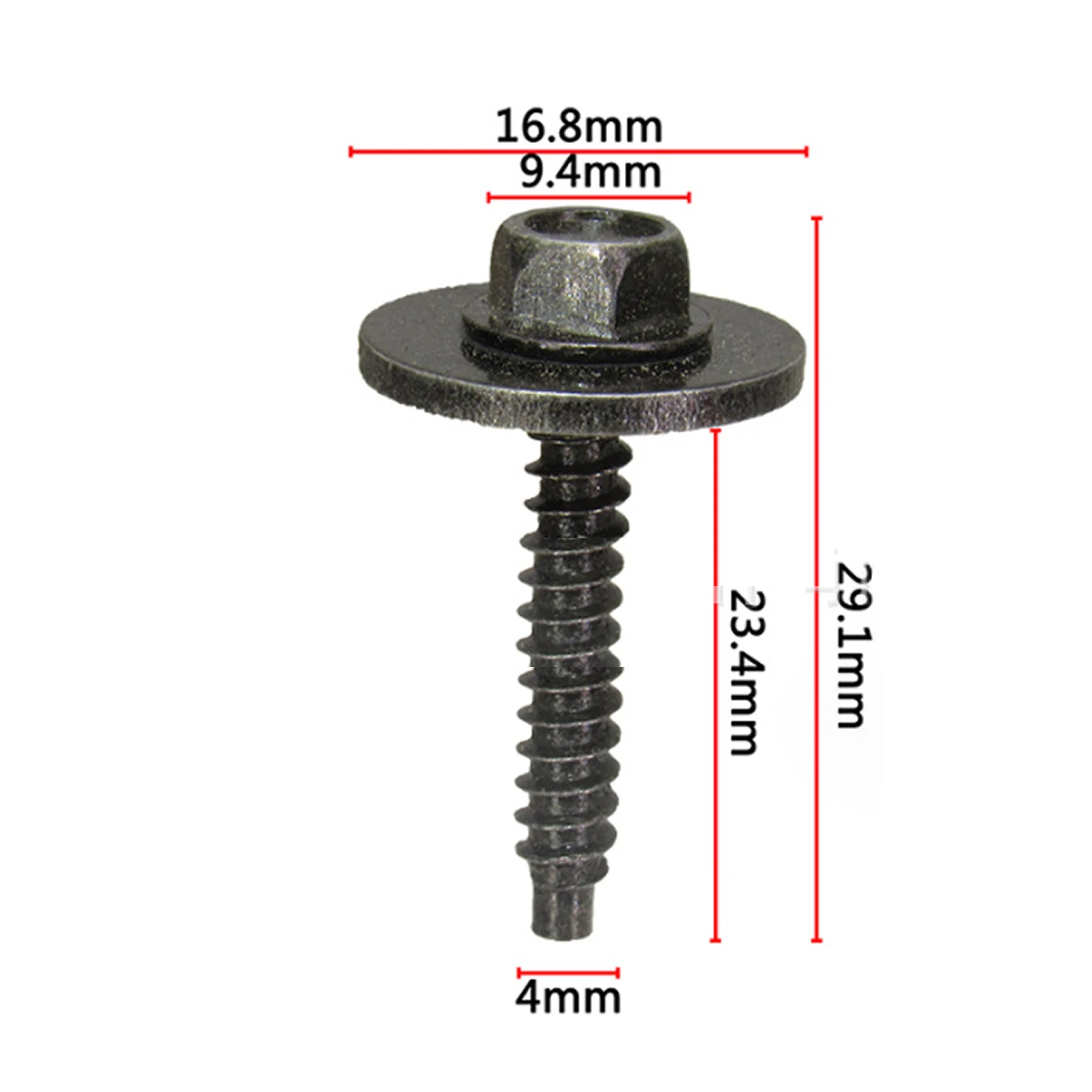 5/10x Black Sems Screw 4.2-1.41 x 20mm 7mm For Chevrolet Chevy GM 11570498