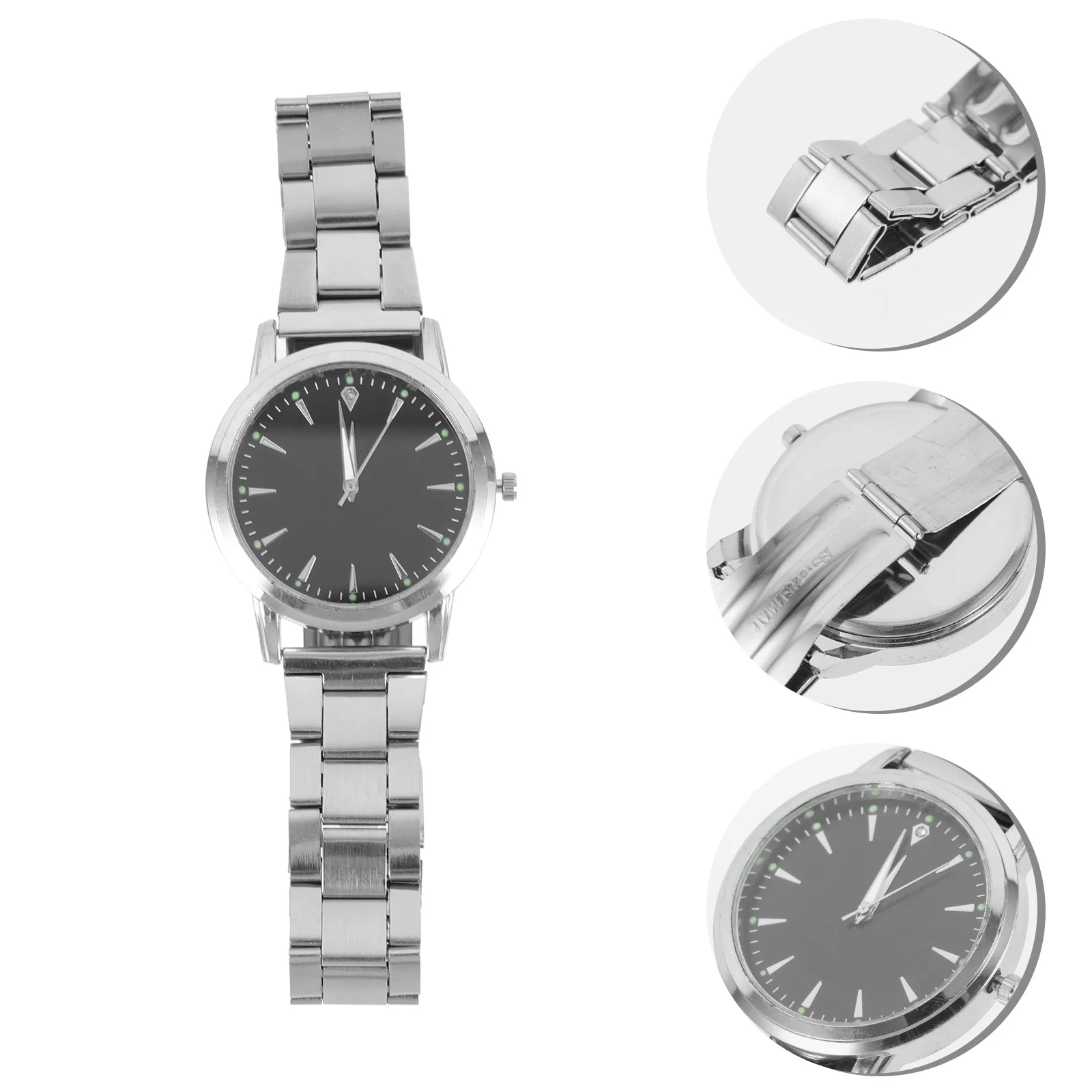 Relógio masculino luminoso pulseira de aço design simples para homens moda relógio de pulso casual negócios masculino presente mão jóias decoração