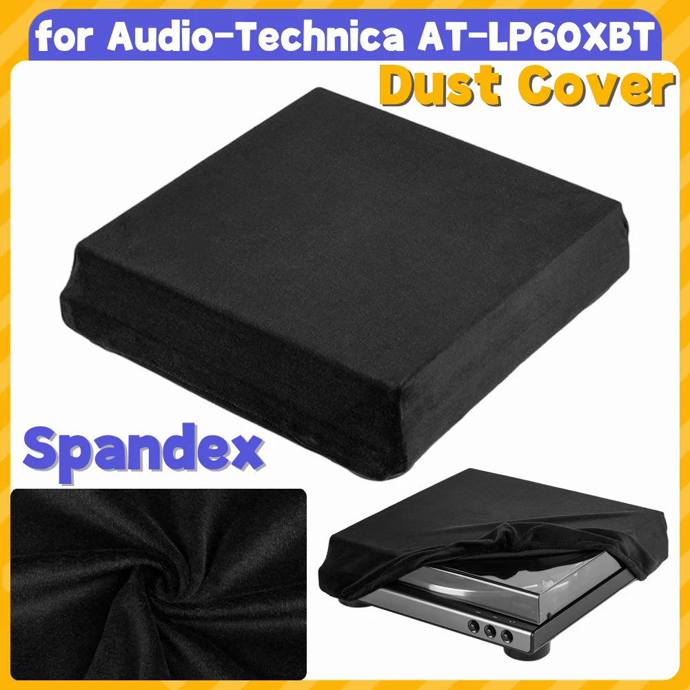 Turntable Sleeves Spandex Foldable Protective Case Cover Dustproof Protective Cover for Audio-Technica AT-LP60XBT Record Player