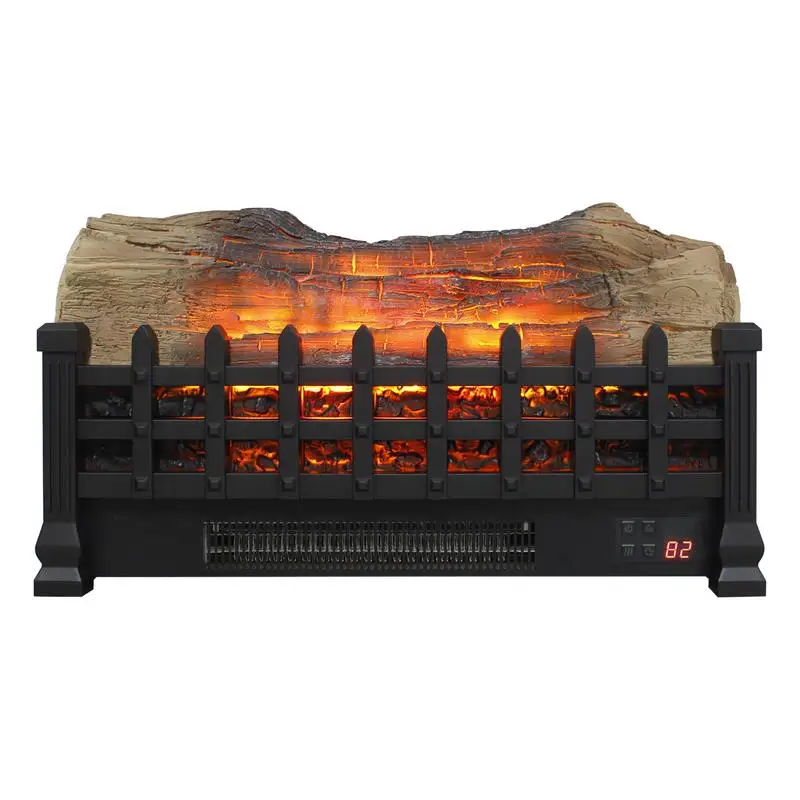 

20" Electric Fireplace 3D Log Insert, Freestanding Indoor Heater, Portable Room Warmer