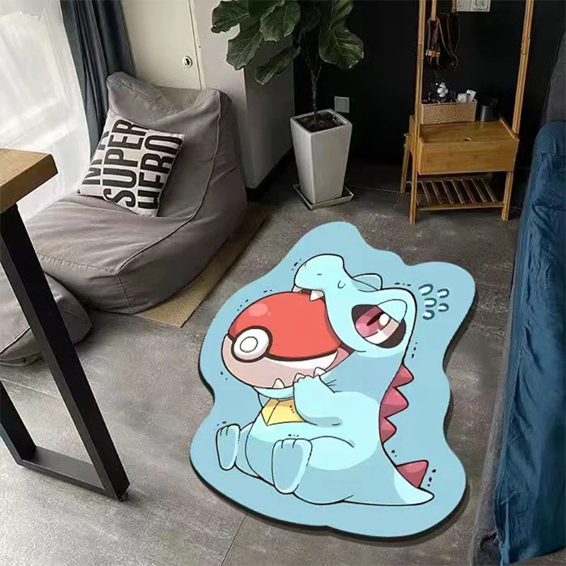 Pokemon Lucario Charizard Cushion Anime Non-slip Kawaii Cartoon Groudon Carpet Bathroom Mat Greninja Cubone Christmas Gift Toys