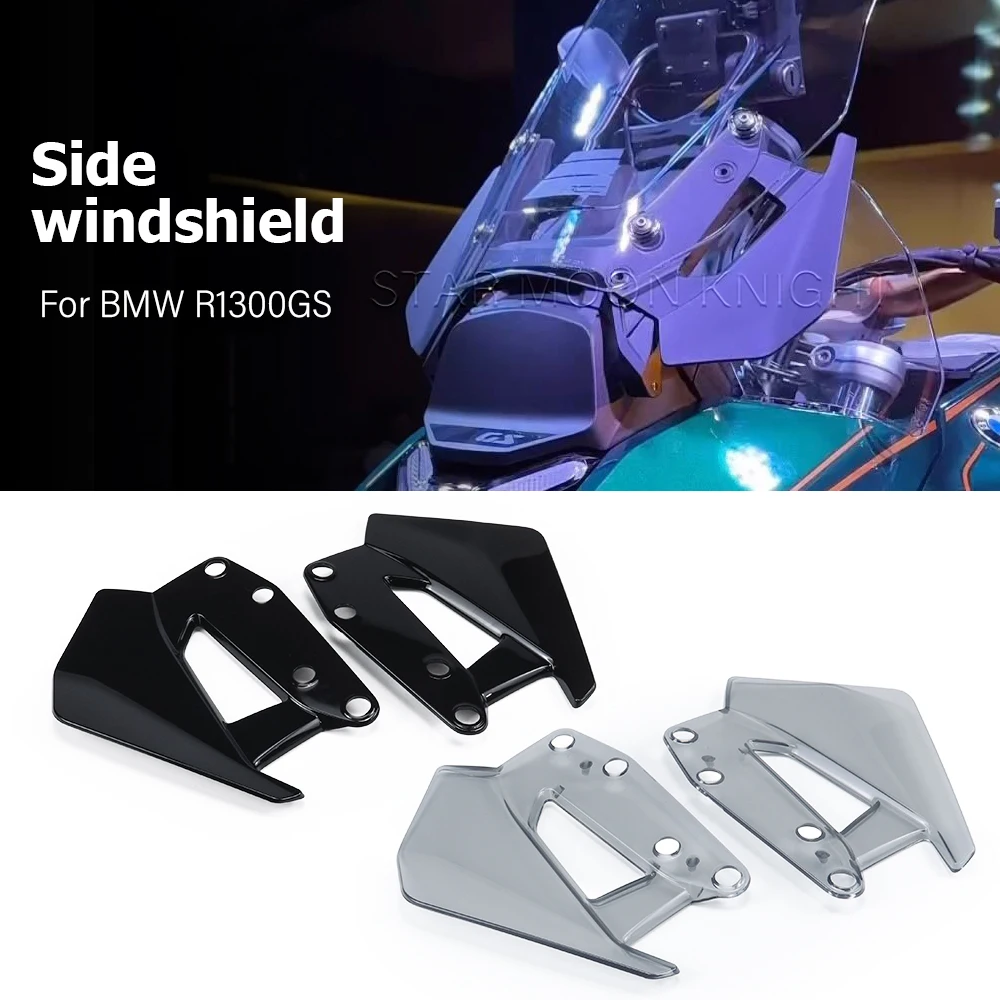 R1300GS Motorcycle Side Deflector Windscreen For BMW R 1300 GS 2024 Black Wind Deflector Side Air Windshield Fairing