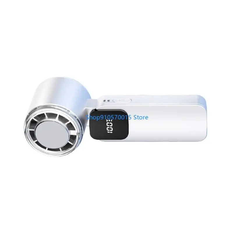 B95C 199 Speed Adjustable Cooling Fan USB Rechargeable Ice Ceramic Chip Quiet Motor