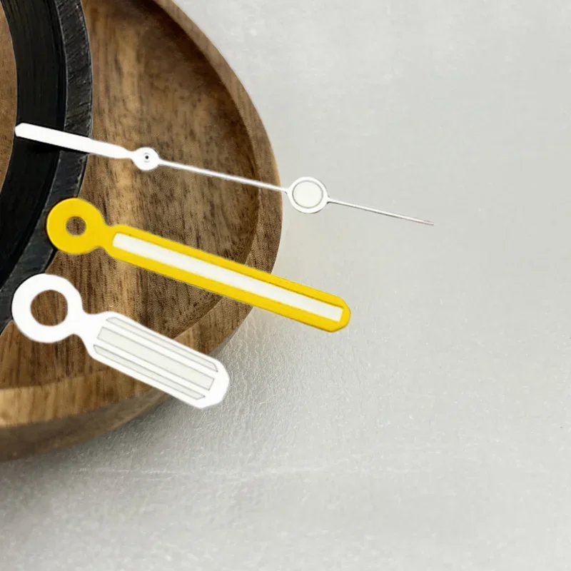 GMOGAR żółte 8.7*13*13.5mm zielone świecące wskazówki zegarka dla AP Royal Oak NH35 NH36 ruch podwyższone wskaźniki zegarka akcesoria