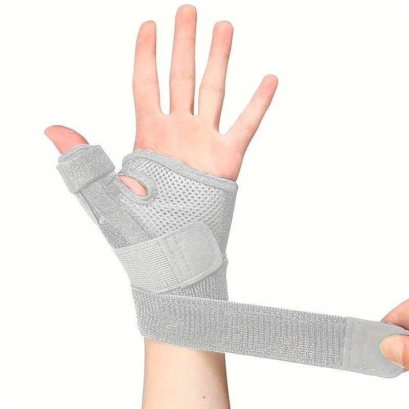 

Breathable Double-Sided Thumb & Wrist Splint Brace, For Arthritis, Tendinitis, Sprains, Carpal Tunnel Support