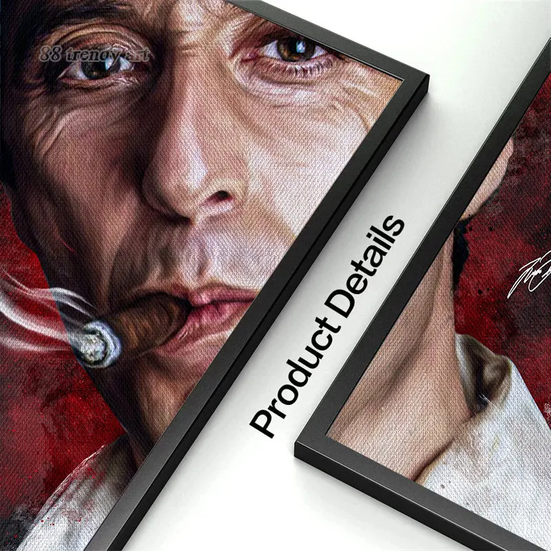 Gangster Film Scarface Canvas Painting Tony Montana Posters and Prints Abstract Movie Figure Wall Art Pictures Home Decor Mural
