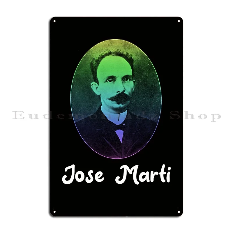 ملصق لوحة معدنية لشعار كوبا مارتي كوبا، ملصق حانة جراج سينما جدار ديكور تصميم تين تسجيل ملصق