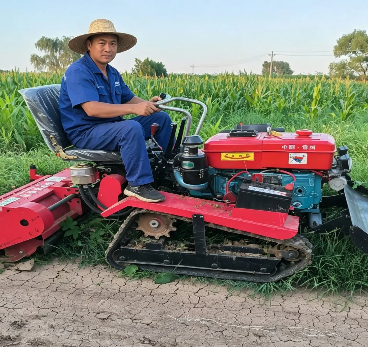 Ride‑on Multi‑Function Micro Tiller Agricultural Seat Type Rotary Cultivator