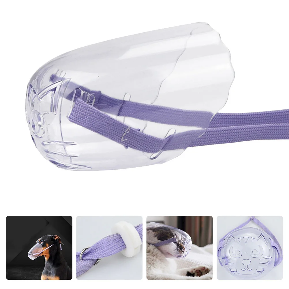 

Cat Muzzle Adjustable Breathable Pet Mouth Mask For Outdoor Walking Prevent Barking Chewing Small Muzzle For Kitten Dog