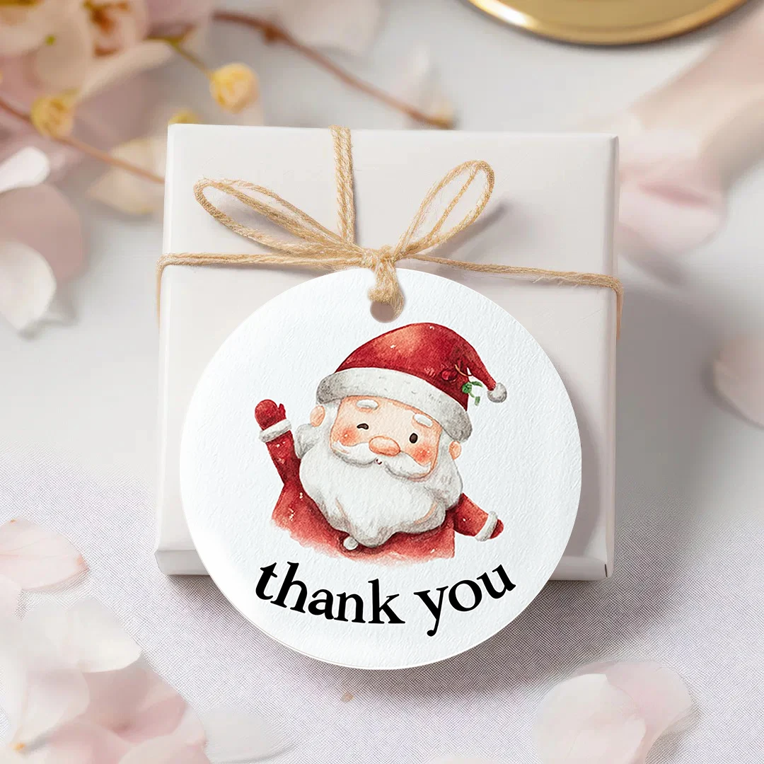 

90pcs customized personalized Christmas card decorations (including 10 meter ropes), Santa Claus ornaments